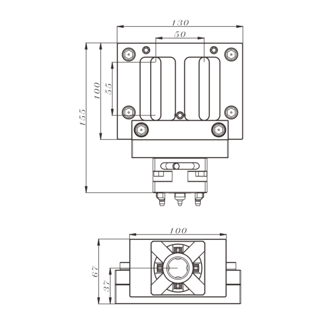 Adjustable wire-cut EDM chuck R50 ER-007852