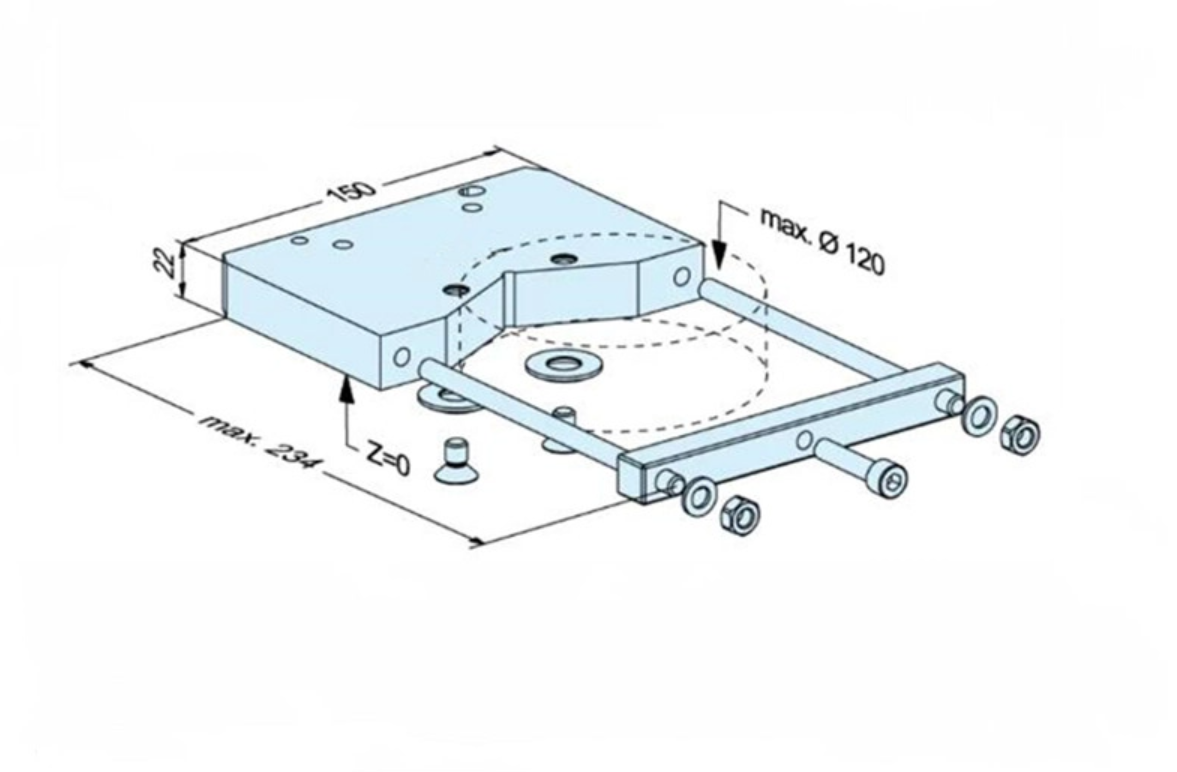 Prism holder 120 mm Pallet Set ER-031179